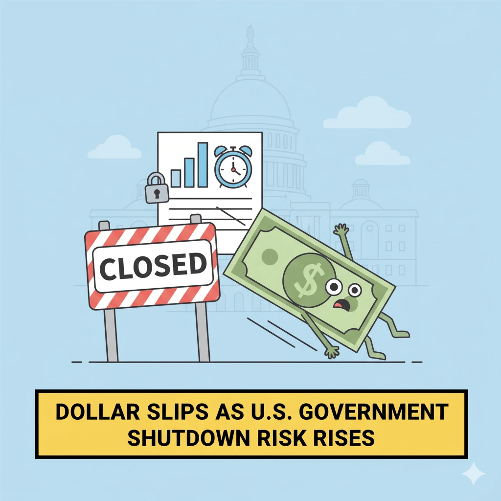 Dollar Slips as U.S. Government Shutdown Risk Rises ahead of Key Data